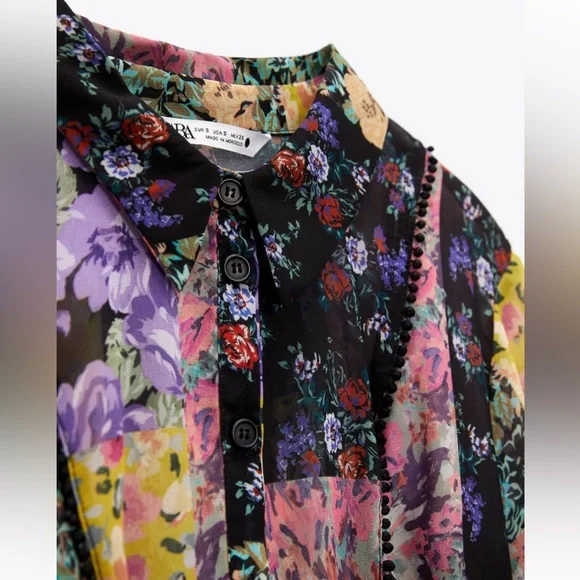 Zara floral printed short dress - Picture 7 of 7